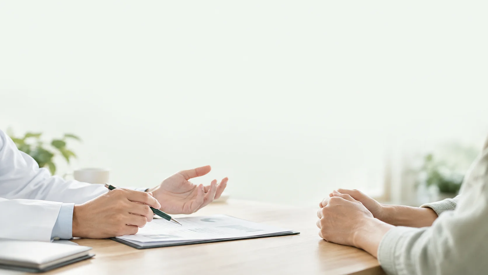 AI-generated illustration of an adviser discussing service arrangements